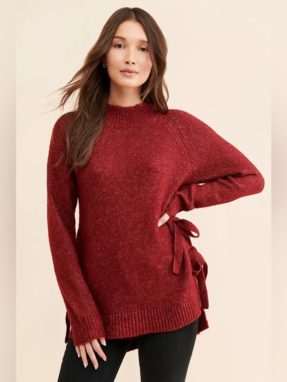 Anthropologie Vigoss Side Tie Sweater Size Medium
